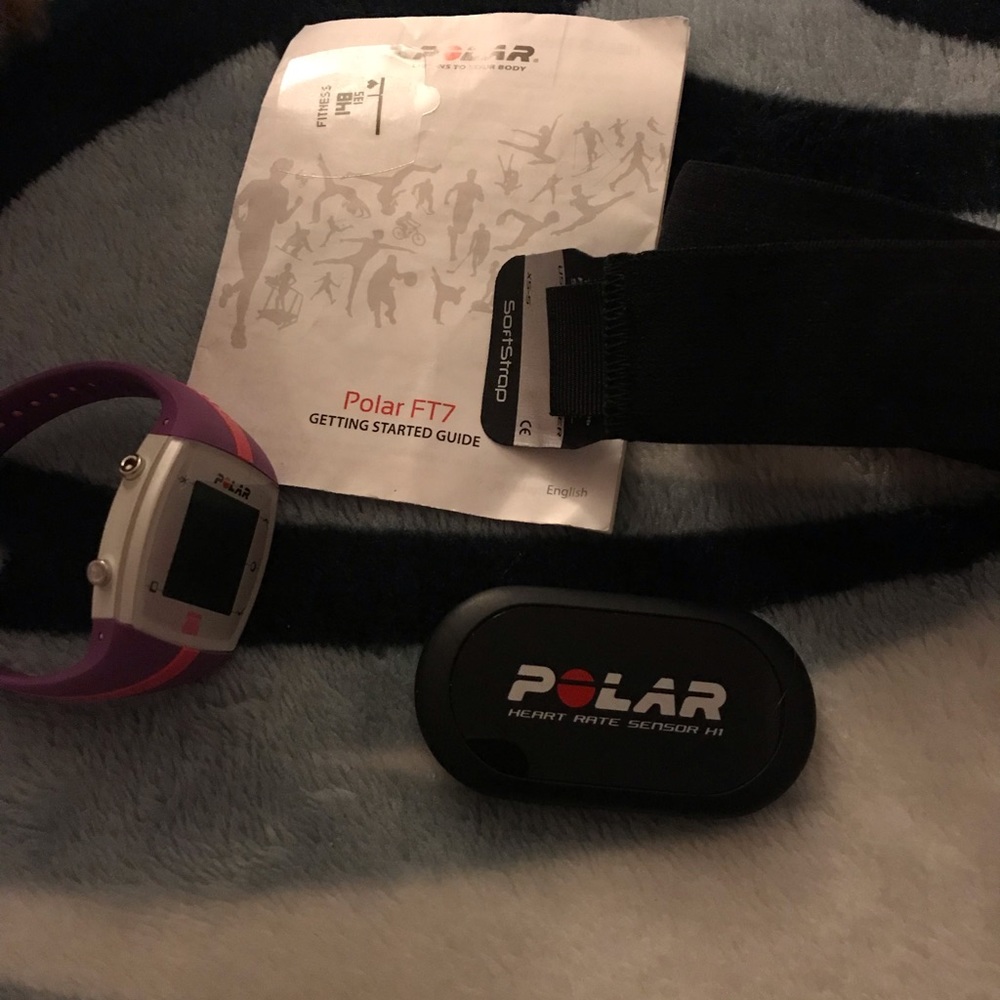 Polar heart rate watch